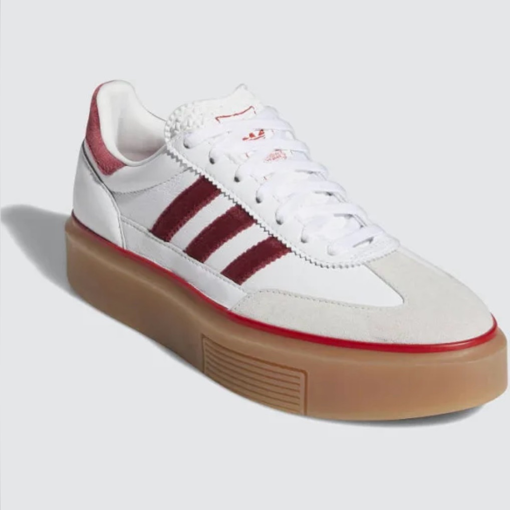Adidas Women's Sneakers White And Red
